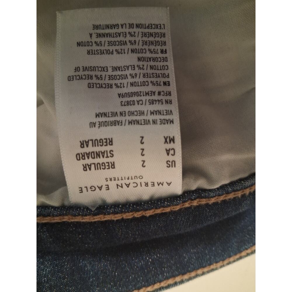 American Eagle Ne(x)t Level Stretch Hi-Rise Jegging Size 2 Short Distressed - Picture 8 of 14